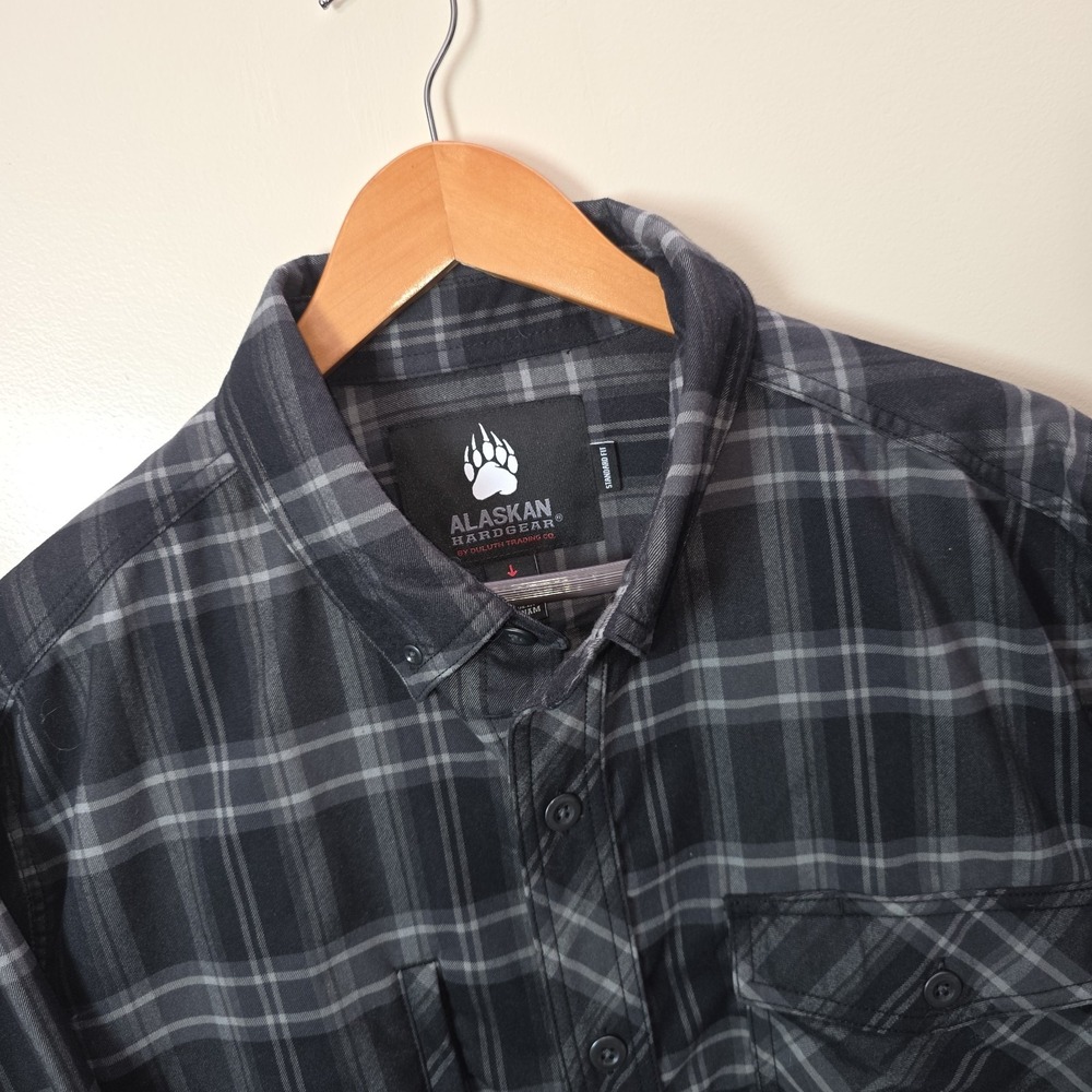 Alaskan‎ Hardgear Men Plaid Flannel Button Long Sleeve Shirt Duluth Large